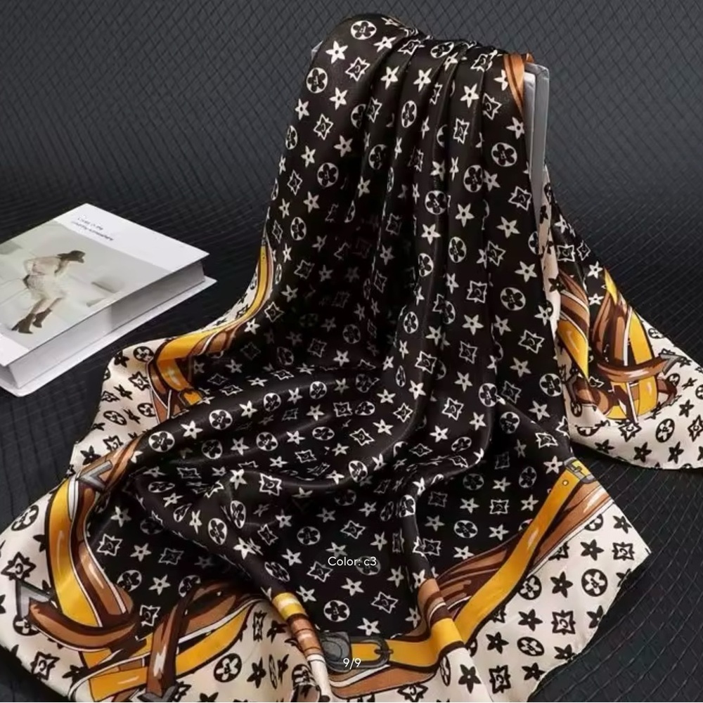 Designer Brown, and Gold Women's Scarf